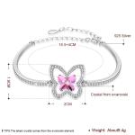 Butterfly Sterling Silver Slider Bracelets