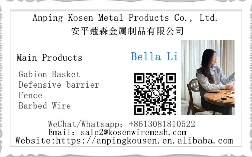 4mm Galvanized Iron Wire Sand Green Defensive Barrier for Private Property Protection