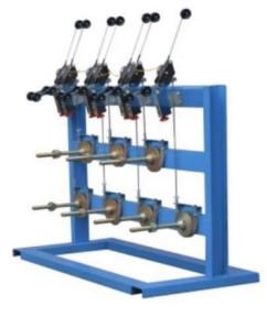 China Electric Tension Passive Pay Off Stand Multi - Head Horizontal Moving Plate factory