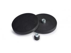 China Round Base Pot Magnet with Rubber Cover factory