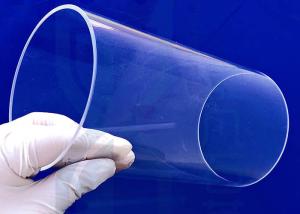 China Large Diameter Transparent 2.2g/Cm3 Quartz Glass Tube Heat Resistant factory