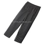 Kitchen Unisex Chef Work Pants High Waist With Zipper 100 Cotton