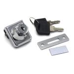 zinc alloy Single Glass Door Lock , Display Cabinet Lock For 8-12mm glass