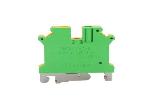 USLKG Modular Din Rail Earth Grounding Wire Terminal Block Cable Crimp