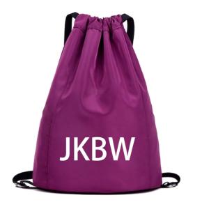 China Nylon Material Drawstring Gym Bag Small Size For Promotion / Shopping factory