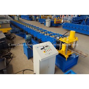 Steel Security Door Frame Roll Forming Machine with 14 Steps , 85 mm Effective