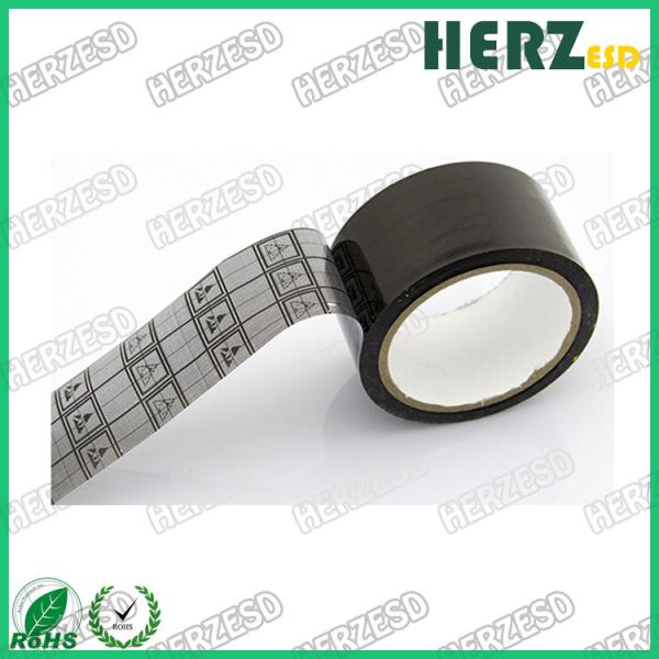 Plastic Core ESD Warning Tape / ESD Grid Tape OPP Material Length 36M Thickness