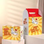 Eco-friendly custom hot dog French fried chicken paper box for takeaway food