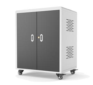 China AC Power Ipad Chromebook Charging Cart 30 Bays With Cooling Fans factory