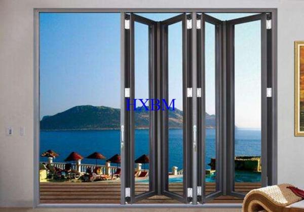 Smooth Pushing Aluminum Folding Doors With Weatherproofing And Acoustic