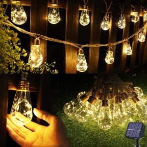 China 20Ft solar led powered outdoor decorative fairy christmas String Lights factory