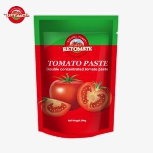China The 500g Stand-Up Sachet Of Tomato Paste Offers Convenient Packaging And A Delicious Taste factory