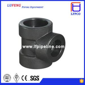 China High Pressure Pipe Fittings Socket Weld stainless steel tee factory