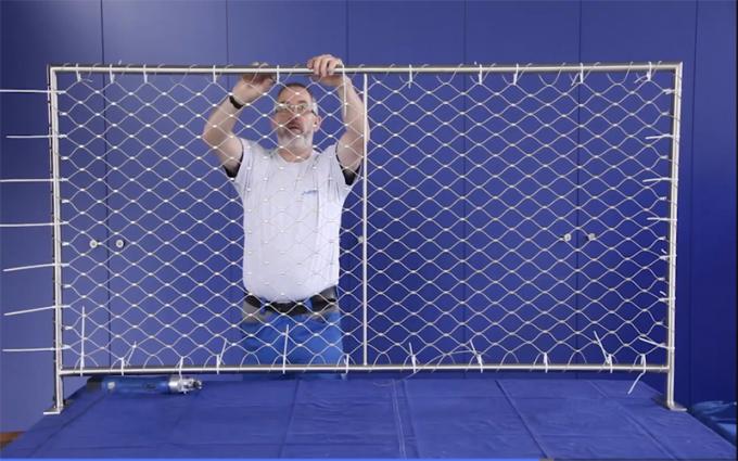 Good Flexibility 4mm Stainless Steel Wire Rope Mesh Safety Protection 2