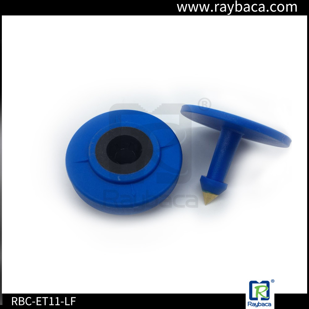 134.2KHz TPU RFID Animal Ear Tag Anti - Collision Small Round Shape