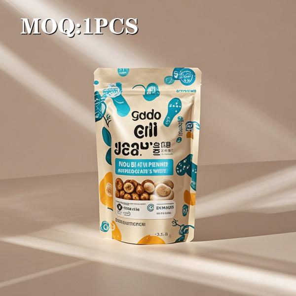 Matte or Glossy Food Safe Standards Smell Proof Packaging Bags with Resealable