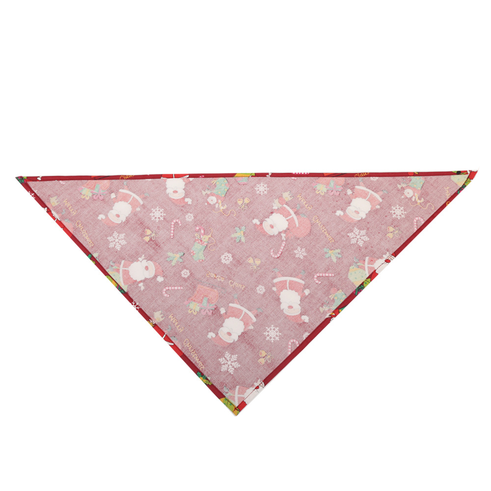 Unique Shape Seasonal Dog Bandanas Washable Cozy Cotton Dog Bibs