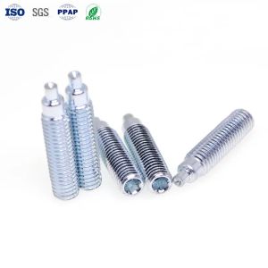 China Custom Hexagonal Carbon Steel Screw Blue Zinc 6mm-200mm on sale