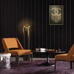Nordic minimalist living room LED floor lamp postmodern hotel clubhouse cafe