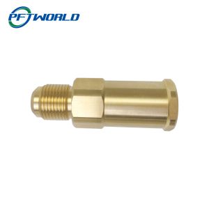 Precision CNC Brass Machining Accessories, Brass Injector, Gold