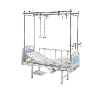 China Height Adjustable Manual Hospital Bed With Crank Clinic Medical Examination Table factory