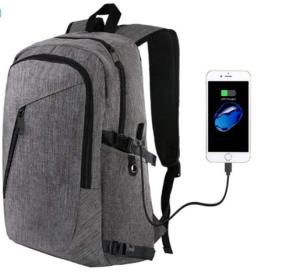 China Custom Logo Mens Anti Theft Business Laptop Backpack With USB Charging Port factory