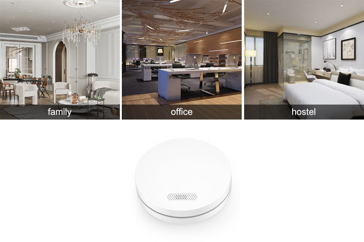 10 Year Lithium Battery TUV CE Fire Alarm Smoke Detector For Hotel And Home Security