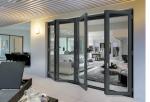 Sunrooms Glass Accordion Doors 3mm-12mm Interior Office Sliding Glass Doors