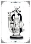 11" Inches Glass Recycler Showerhead Perc Glass Bongs Smoking