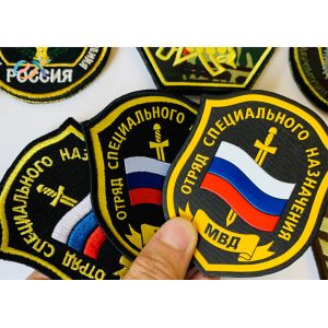 Custom Military Uniform Patch US Army Embroidered Woven Patch With Merrow