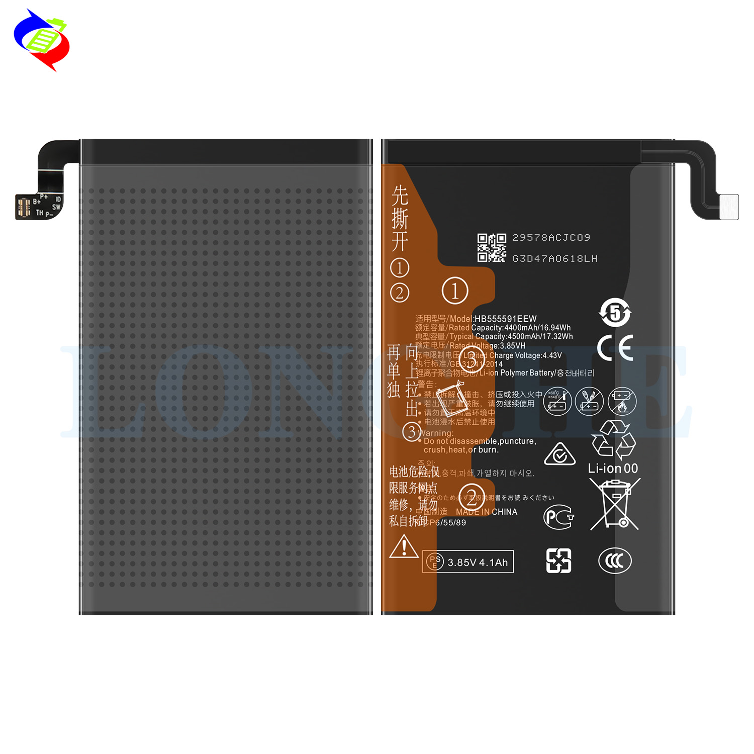 Rechargeable Batteries HB555591EEW for Huawei Mate 30 Pro L09 L29 AL00 TL00 N29 AL10 TL10 4500mAh 3.85V