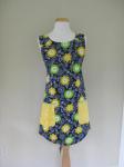 Ladies Apron, Adult Apron, Blue Kitchen Apron, Full Cooking Apron, Kitchen Apron