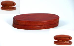 China B0901R Rosewood Small oval single wood pen box factory