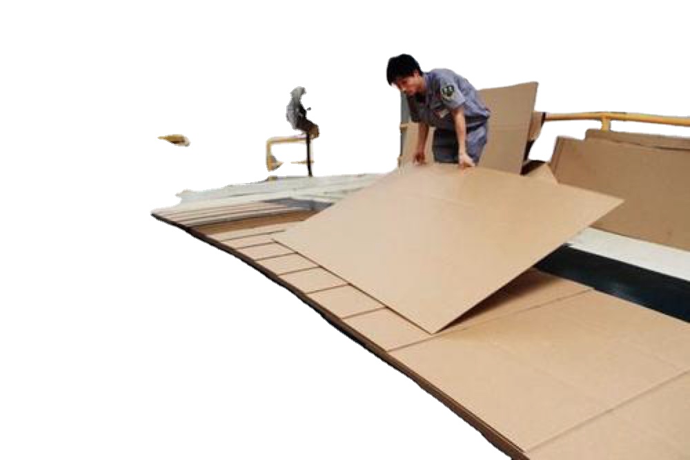 2 Ply Single Facer Fingerless Type E Flute Corrugated Carton Cardboard Production Line