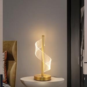 China Modern Acrylic Decorative Table Lamp Model Room Hotel Bedroom Bedside Reading Atmosphere Lamp factory