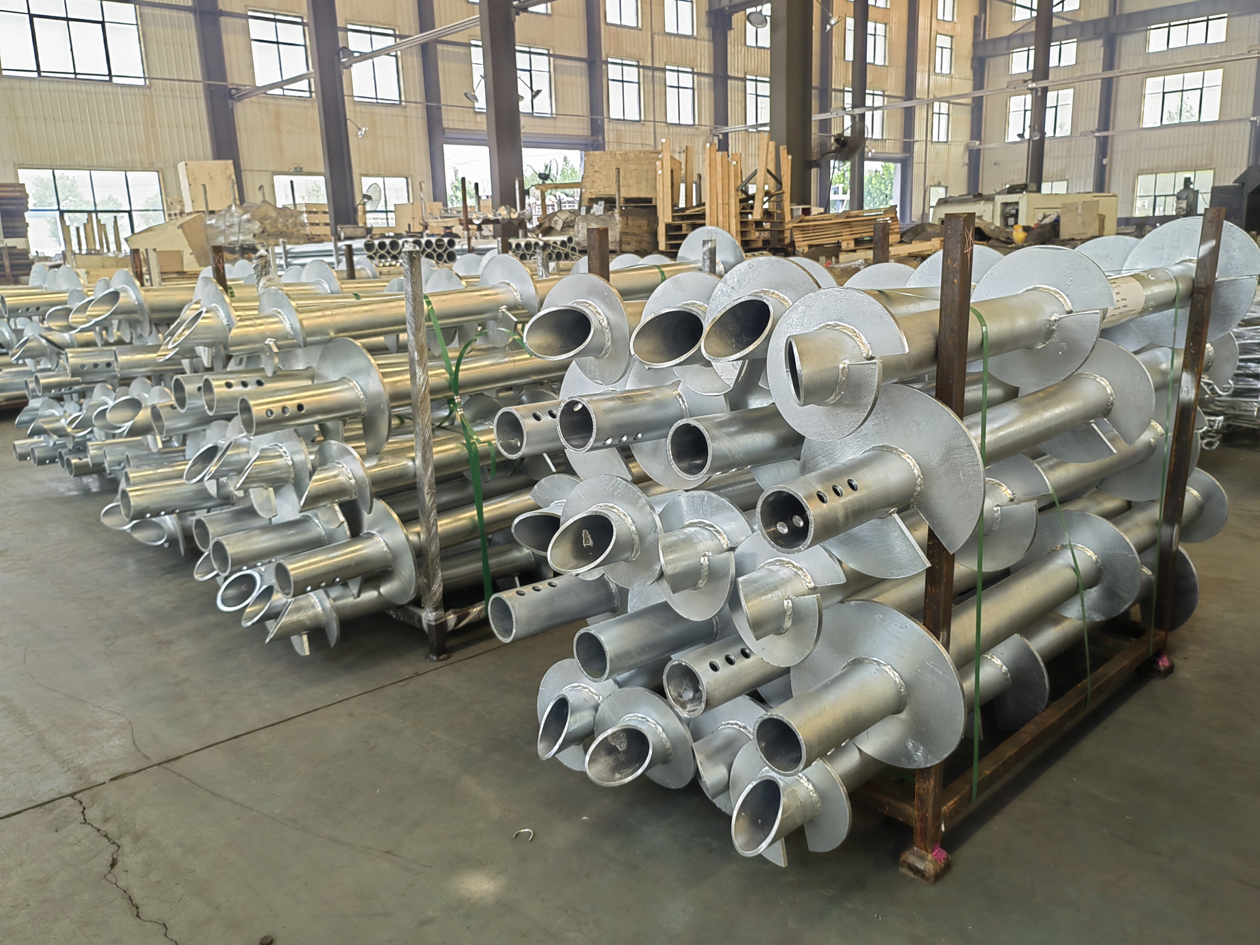 China Commercial round Helical Piles by Foundation Contractors factory