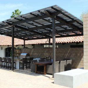 China BIPV System Solar Sunshade / Pergola For Outdoor Canopy factory