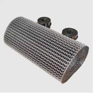 China 304 Stainless Steel Honeycomb Wire Mesh Belt Great Wall Mesh Belt For Cooling Of Medicines factory