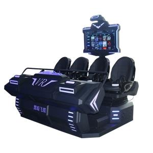 China One-stop VR theme park solutions 4 seats warship 9d vr arcade cinema simulator factory