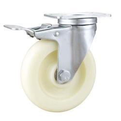 China 04-Medium duty caster White PP locking caster wheel factory