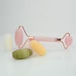 Pink Length 150mm Rose Quartz Jade Roller Natural Quartz Guasha Stone