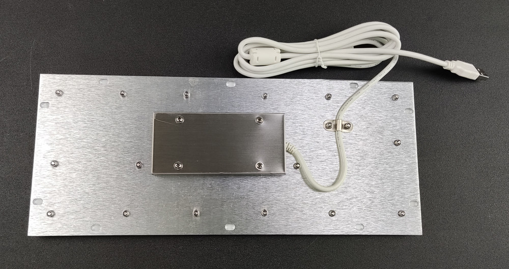 Compact Format Rugged Panelmount Metal Stainless Steel Industrial Keyboard With 64 Custom Keys