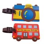 Rubber Promotional gift 3D soft PVC luggage tag