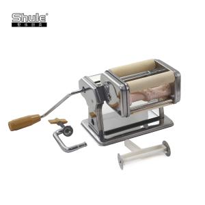 China Italian Pasta Kitchen Ravioli Maker 430 SS Manual Pasta Roller And Cutter factory