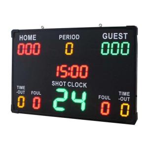 China Indoor Sports Wireless Remote Control Led Score Board with DC12V Infrared Touch Screen and Basketball Electronic Snooker factory