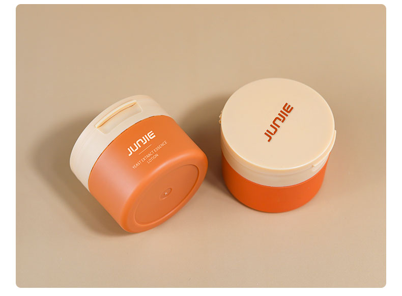 100G Round Flip Top Cap Plastic Bottle Top Lids Cream Jar Custom Logo Cosmetic Jar for Customized Logo Printing