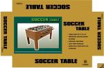 Wooden Soccer Game Table PVC Lamination Steel Rod Robot Player For Club