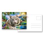 Animal 3d Lenticular Postcards / Custom Lenticular Cards Tear - Proof
