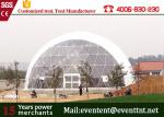White Cover Customized Luxury Camping Tent European Style For Outdoor Hotel 30m