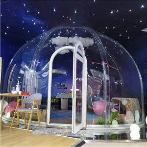 China Waterproof Clear Plastic Igloo Tent Diameter 4m See Through Dome Tent factory